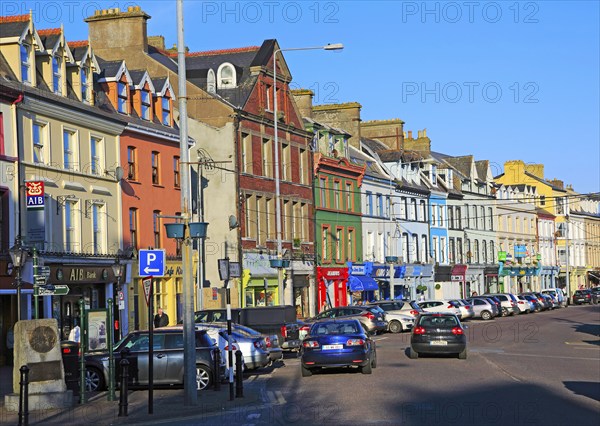 Colourful buildings and shops, Cobh, County Cork, Ireland, Irish Republic, Europe