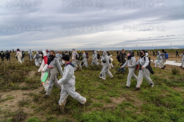 Protest action against the demolition of the village of Lützerath in the Rhenish lignite mining