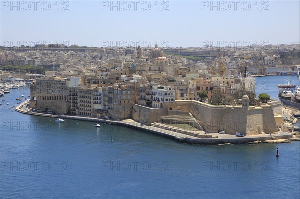 Safe Haven gardens, Senglea Point in Grand Harbour, Valletta, Malta, Europe