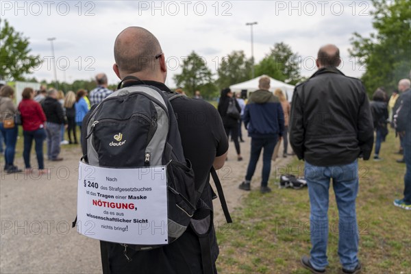 Demonstration against the restrictions in the Corona crisis, anti-vaccination, protest against