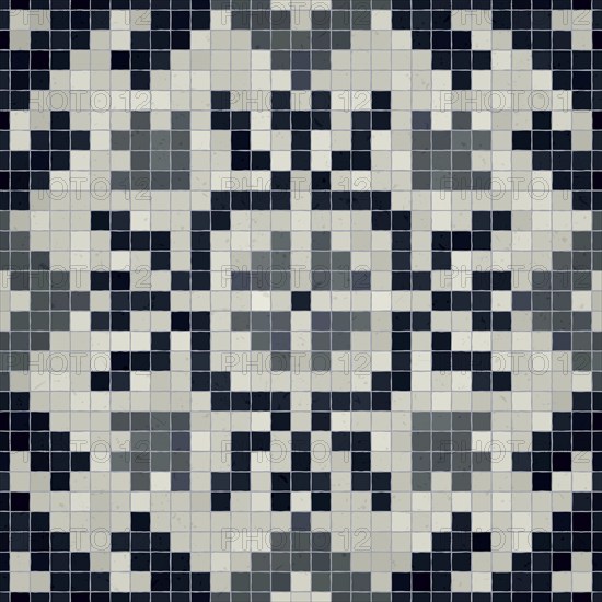 Mosaic tiles background, seamless vector pattern