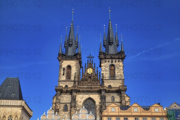 Teyn Church on the Old Town Square, Prague, Czech Republic, Europe