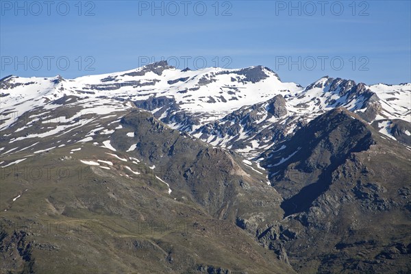 Landscape of Sierra Nevada Mountains in the High Alpujarras, near Capileira, Granada Province,