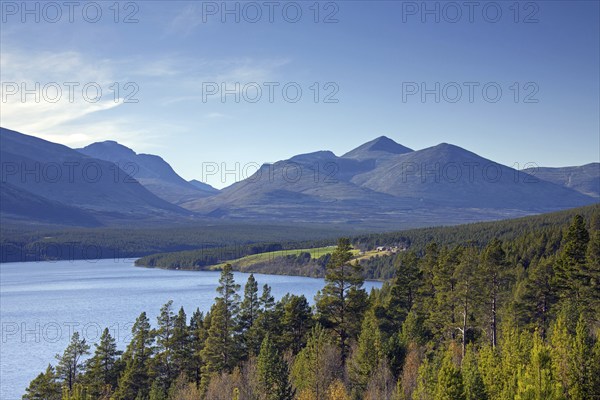Atnsjøen, lake in Oppland county and Hedmark county, Norway, Europe
