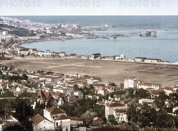 General view seen from Mustapha, Algiers, Algeria, ca 1890, Historical, digitally restored
