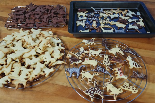 Swabian cuisine, Swabian Christmas biscuits, cookie cutters, shortbread biscuits, cat figures,