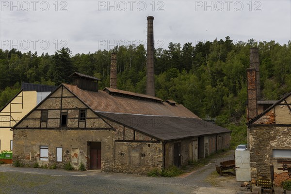 The more than 800-year-old Muldenhütten smelter site. The still existing, historical and