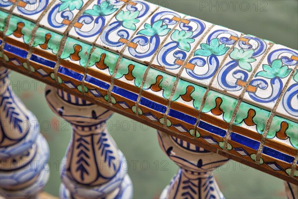 Plaza de Espana, Seville, Architectural details and ornaments