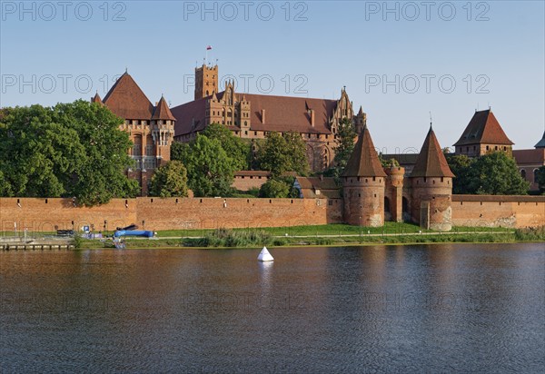 Marienburg Monastery, brick Gothic-style castle and former seat of the Teutonic Order, in the town