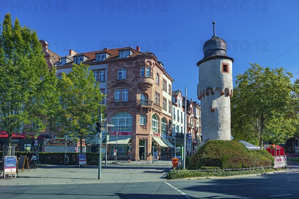 Herstallturm in the historic centre of Aschaffenburg in Bavaria, Germany, Europe