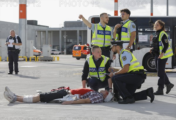 EASA emergency exercise at BER Airport, emergency services rehearsed an emergency in the aviation