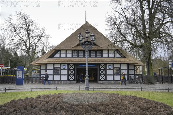 Dahlem Dorf underground station, Königin-Luise-Straße, Dahlem, Steglitz-Zehlendorf, Berlin,