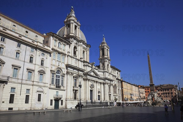 Church of Sant'Agnese in Agone, Piazza Navona, Parione neighbourhood, Rome, Italy, Europe