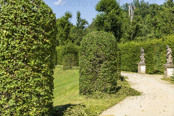 The Grosssedlitz Baroque Garden with the Friedrich Palace is situated on a hill on the left bank of