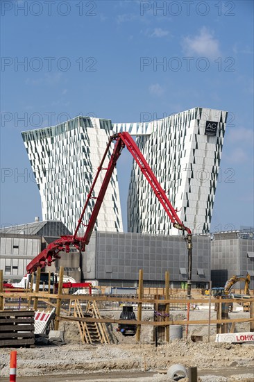 The Bella Sky Hotel, four-star hotel, at the Bella Centre complex, in the Ørestad district, many