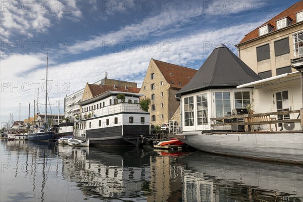 Houseboats, Christianshavns Canal, Copenhagen, Denmark, Europe