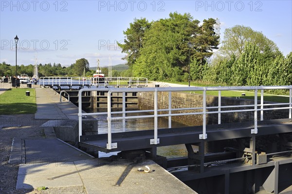 Neptune's Staircase, a staircase lock comprising eight locks on the Caledonian Canal at Banavie,