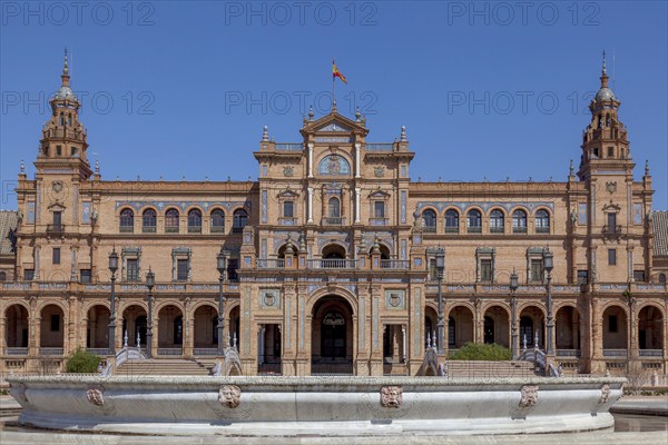 Plaza de Espana (Spain Square), built in 1928 for the Ibero-American Exposition of 1929, landmark