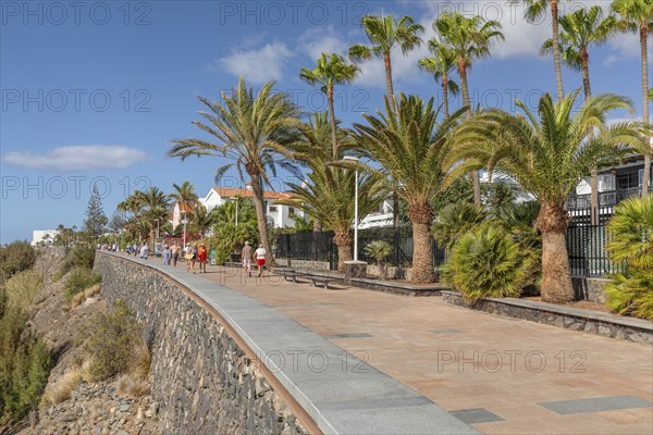 Promenade of Playa des Ingles, Gran Canaria, Canary Islands, Spain, Playa des Ingles, Gran Canaria,