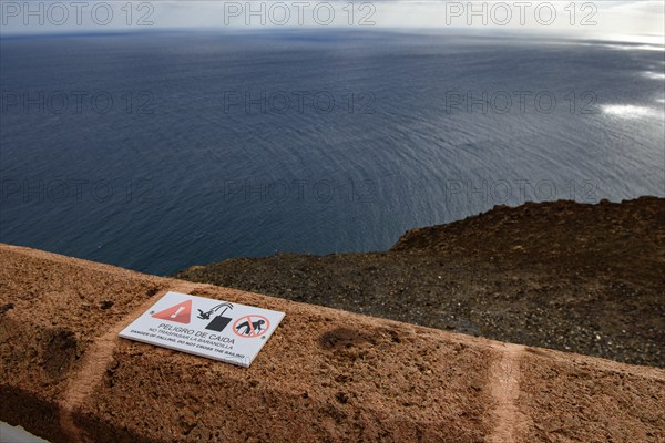 View from building complex of lighthouse Faro de la Entallada from 50s year 1953 1954 on 183 metres