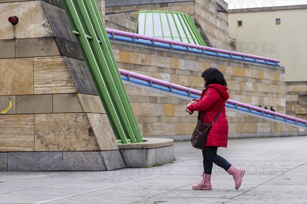 New State Gallery Stuttgart, postmodern architecture, architect James Stirling, Stuttgart,