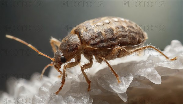 Animals, symbol, close-up of a bed bug, house bug, Cimex lectularis, AI-generated, AI generated