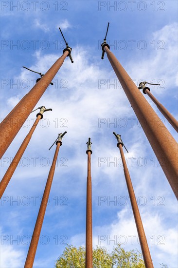 Art installation with water pumps by Wolfgang Buntrock and Frank Nordiek, International Art Trail,
