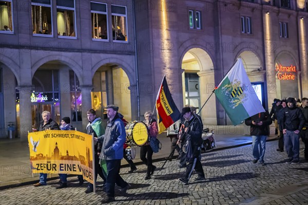 To mark 13 February and the destruction of Dresden in the Second World War, the small right-wing