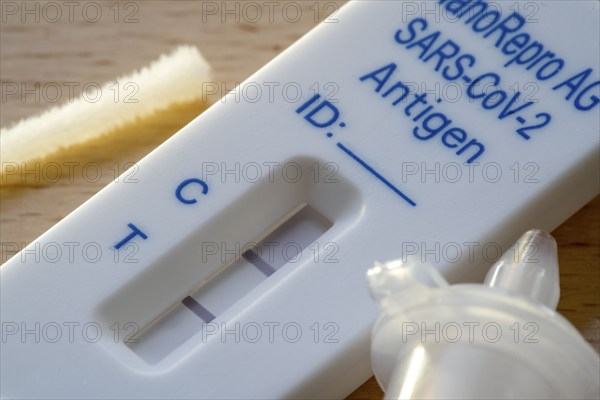 Positive corona antigen rapid test, lay test, self-test, for the detection of SARS-CoV-2 infection,