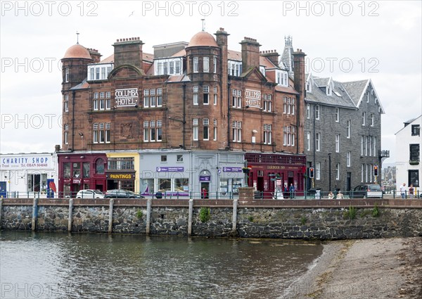 Columba Hotel on North Pier in Oban, Argyll and Bute, Scotland, UK