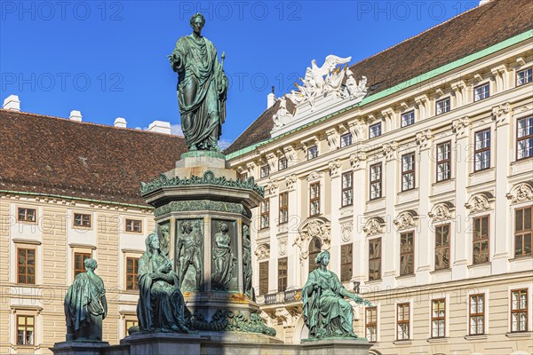 Emperor Franz Monument in the Hofburg Imperial Palace Palace, Vienna, Austria, Europe