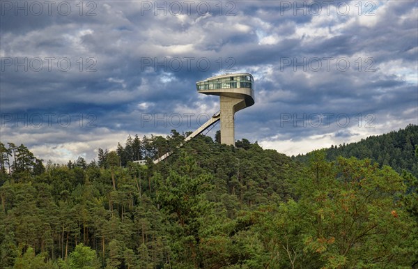 Bergisel ski jump, Bergisel ski jump and the mountains of the Innsbruck Nordkette, Alpine