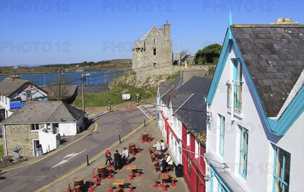 Historic buildings and castle, Baltimore, County Cork, Ireland, Irish Republic, Europe