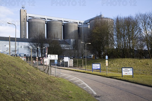 British sugar processing factory at Bury St Edmunds, Suffolk, England, United Kingdom, Europe