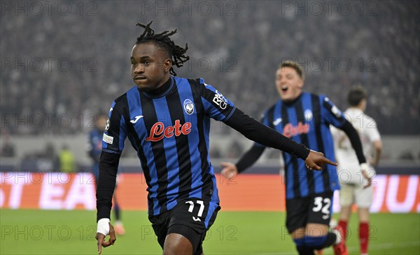 Goal celebration Ademola Lookman Atalanta BC Bergamo (11) Mateo Retegui Atalanta BC Bergamo (32)