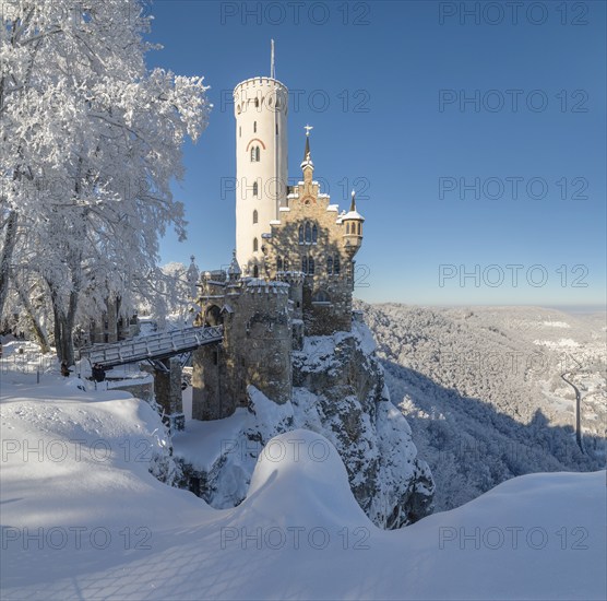 Lichtenstein Castle, Swabian Alb, Baden- Württemberg, Germany, Swabian Alb, Lichtenstein Castle,