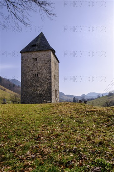 Schellenberger Passturm, Passthurm, watchtower, former border fortification, Marktschellenberg,