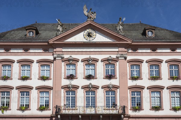 Detailed view of the town hall in the old town centre of Gengenbach, Ortenaukreis,