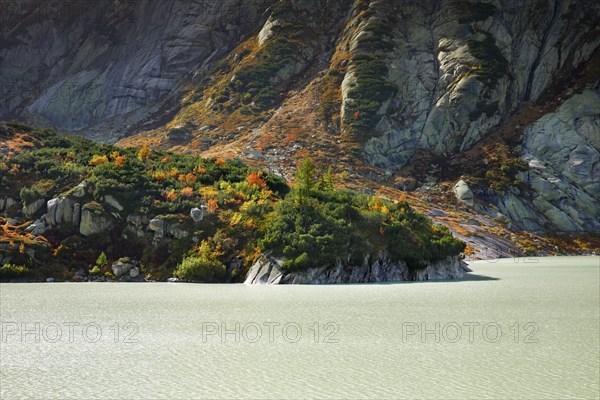 Swiss Alps in autumn, Grimselsee, Bern, Switzerland, Europe