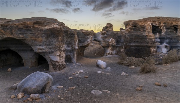 Stratified City, Ciudad estraticicada, Antigua Rofera de Teseguite, Lanzarote, Canary Islands,