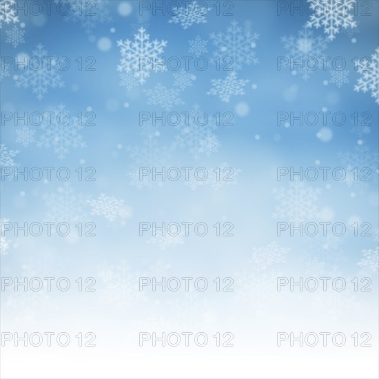 Christmas background blue Christmas background Christmas card with snow winter square snowflakes