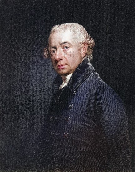 John Heaviside c 1748 to 1828 Chirug to George III, Historic, digitally restored reproduction from