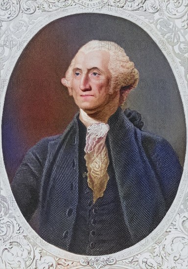 George Washington, 1732, 1799, First President of the United States, Illustration from Gallery of
