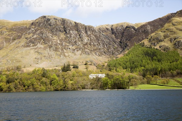 Landscape view of Lake Buttermere, Cumbria, England, UK