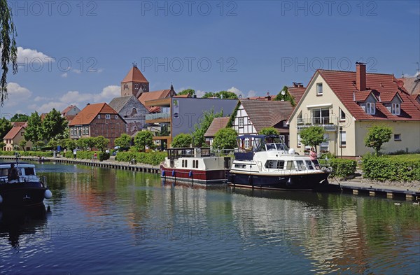 Europe, Germany, Mecklenburg-Western Pomerania, Plau am See, Lake Plau, Elde-Müritz waterway,