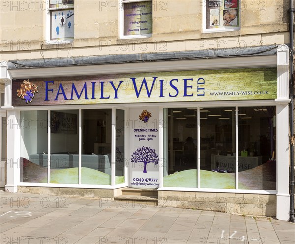 Family Wise ancestry research company business, Calne, Wiltshire, England, UK
