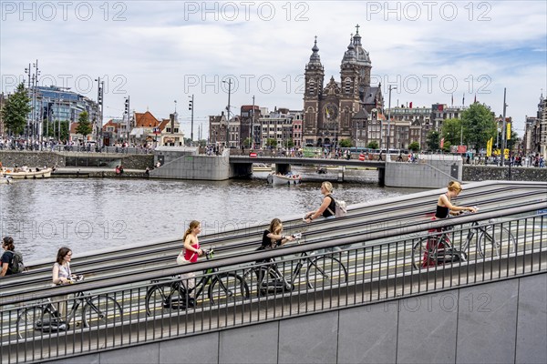 New bicycle car park at Amsterdam Central Station, Stationsplein, space for around 7000 bicycles,
