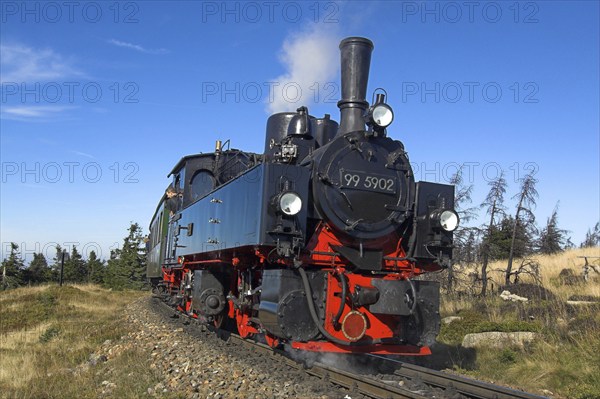 HSB, Harz narrow-gauge railway, locomotive, steam engine, smoke, HSB railway, Brockenbahn, Harz,