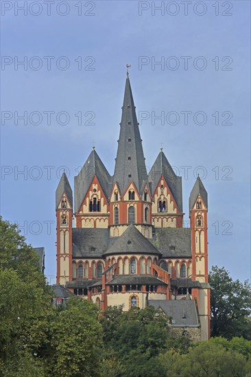 Gothic Limburg Cathedral of St George, Old Town, Limburg, Hesse, Germany, Europe