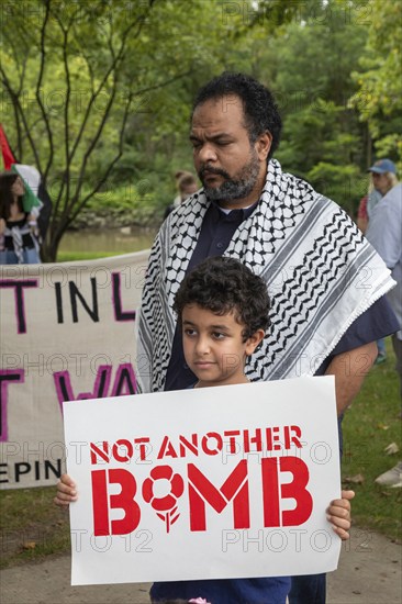 Dearborn, Michigan USA, 17 August 2024, In advance of the Democratic National Convention, activists